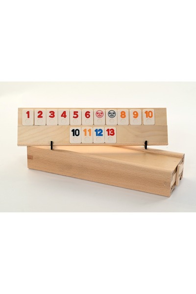 OEM Rummy board game set, 106 pieces, solid wood, stone pieces, for family