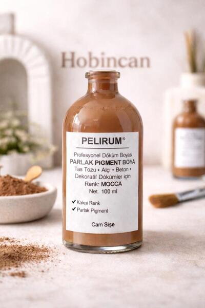 Pelirum Profesyonel Akrilik Boya 100 ml Taş Tozu, Alçı, Beton ve Dekoratif Ob...