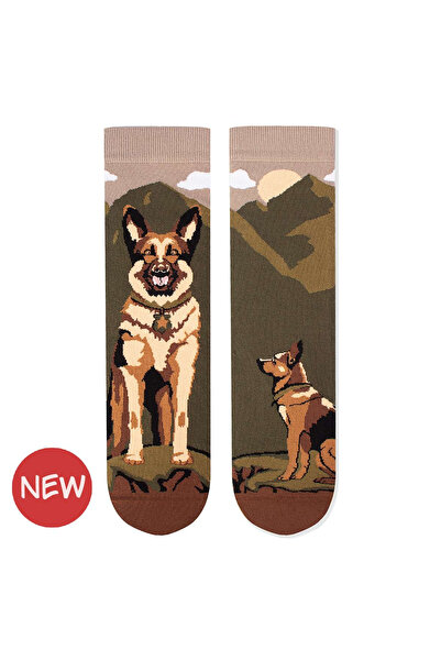 Pirin Hill Arty Socks Cotton Socks with German Shepherd