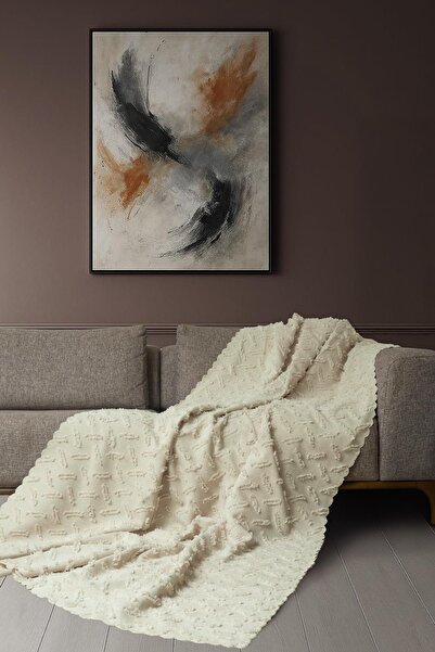 Latuda Home Ponela Koltuk Örtüsü Kaymaz Bohem Punch Kabartmalı 110x175 cm 2 A...