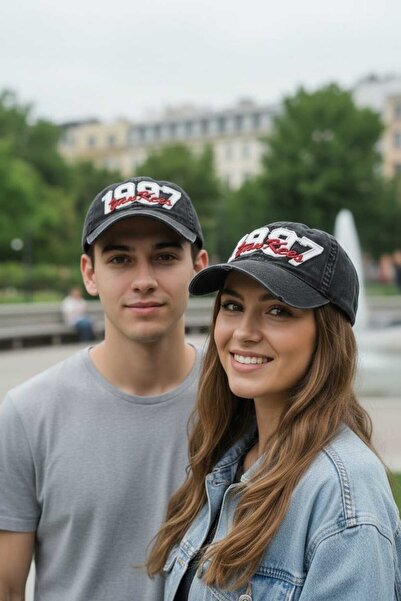 Aware Time Unisex Özle Washed Denim Cap Hat