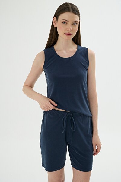 Sevim 17847 Women's Wide Strap Shorts Set