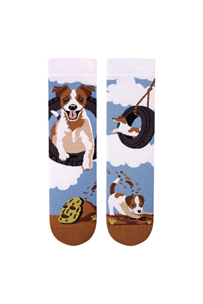 Pirin Hill Arty Socks βαμβακερές κάλτσες με Τζακ Ράσελ