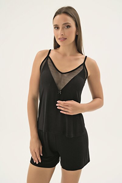 Sevim 17453 Women's Thin Strap Shorts Set