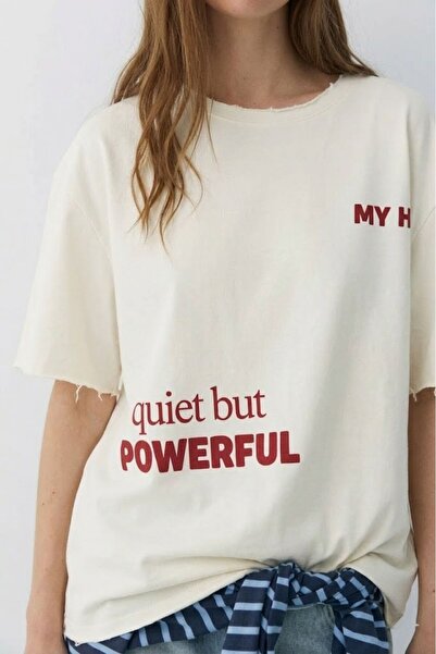 Mood Lab Μπλουζάκι Unisex Oversize με στάμπα στο πίσω μέρος, λεπτομέρεια στις...