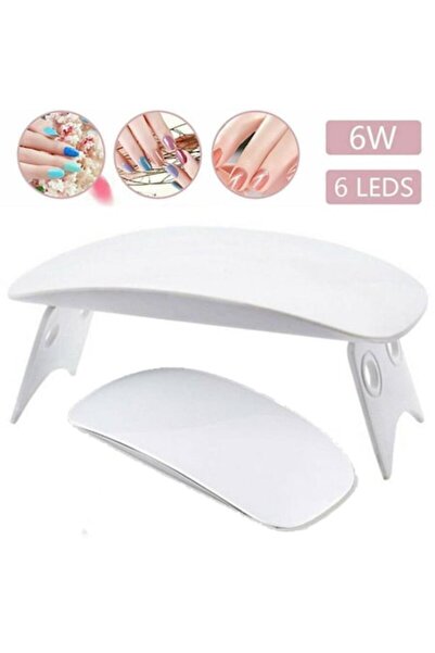 OEM Lampă UV pentru unghii, 6 LED-uri, Albă, 97x34mm, Cablu USB
