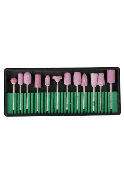 Lila Rossa Set 12 capete ceramice roz pentru freza pila electrica de unghii