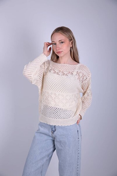 Veni Life Patterned Knitted Long Sleeve Cardigan