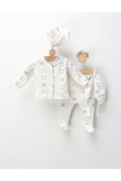 MiniKids Σετ 5 τεμαχίων, Αρκούδες, λευκό-μπλε