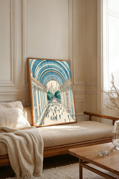Dekorsiahome لوحة فنية بإطار خشبي من قطعة واحدة TK3787