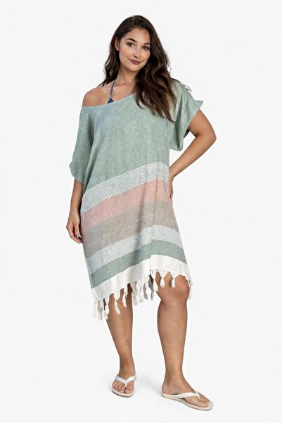 DRESSY LIFE Cotton Authentic Peshtemal Beach Dress 100% Cotton