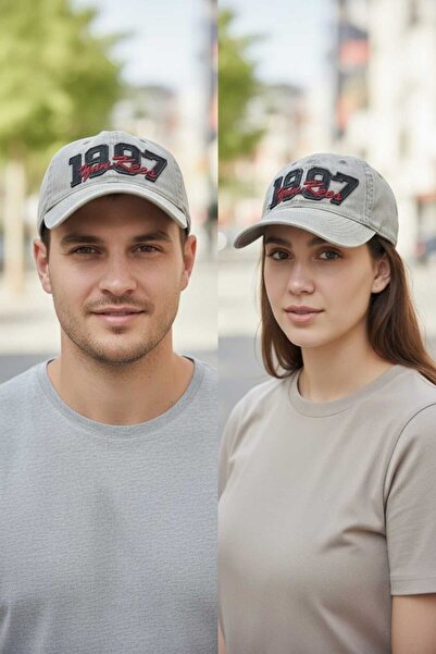 Aware Time Unisex Özle Washed Denim Cap Hat