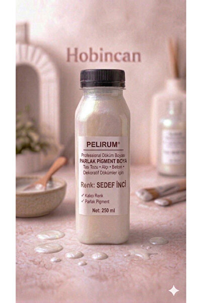 Pelirum Profesyonel Akrilik Boya 250 ml Taş Tozu, Alçı, Beton ve Dekoratif Ob...