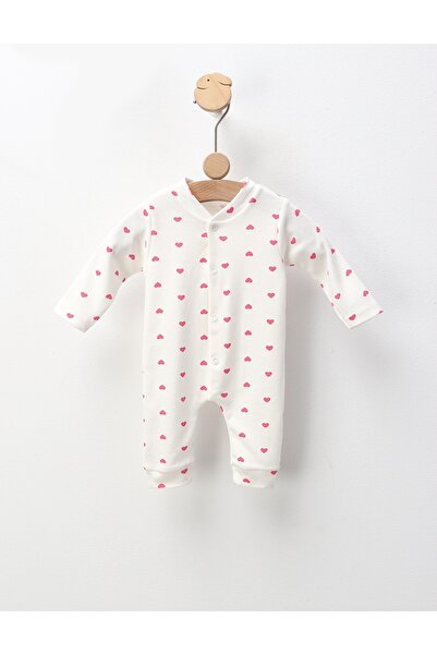 MiniKids Ολόσωμη φόρμα Iza Heart, λευκό-ροζ μοντέλο