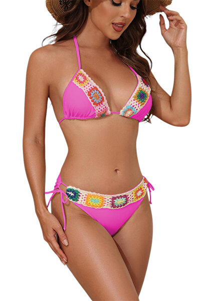 EFAYN.RO Swimsuit, 2-piece set, triangle cup bra and classic panties, size L,...
