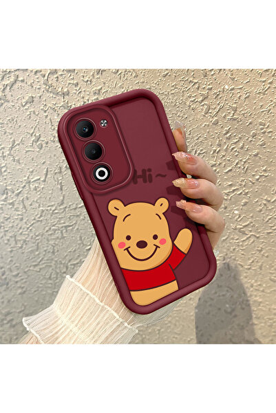 ARTISHELL Oppo A5 4G/5G Uyumlu Winnie the Pooh desenli, lüks silikon telefon ...
