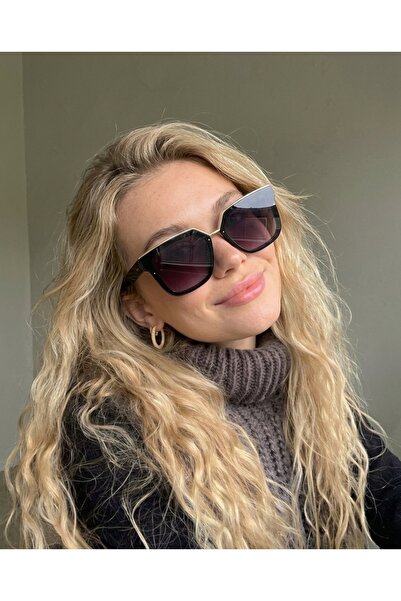 funeyes Selin Rectangular Sunglasses Bone Model Women's Sunglasses