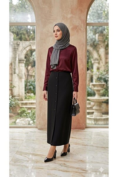 SOLERA COLLECTION DÜĞME DETAYLI KALEM ETEK