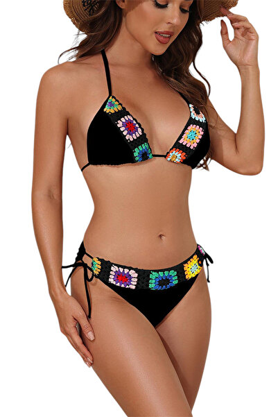 EFAYN.RO Swimsuit, 2-piece set, triangle cup bra and classic panties, size L,...