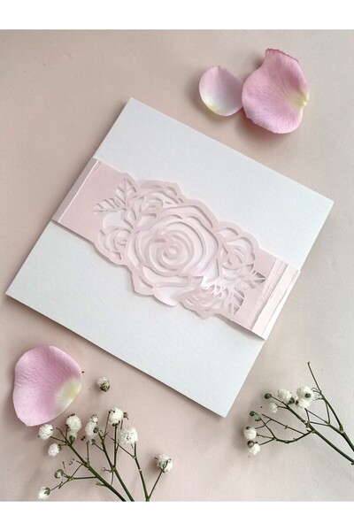 Armada Σετ 24 ροζ διακοσμητικών ταινιών για προσκλητήρια (Ζώνη φακέλου) - Ται...