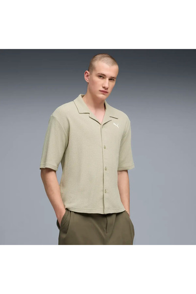 Puma WARDROBE ESS Μπλουζάκι Μπεζ Ανδρικό T-Shirt