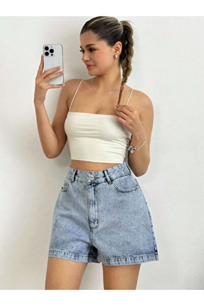 KENE JEANS ΣΟΡΤΣ ΤΖΙΝ ΜΕ ΜΟΝΗ ΤΣΕΠΗ ΠΙΣΩ ΚΑΙ ΚΕΝΤΗΜΑ ΣΕ ΣΧΕΔΙΟ ΧΙΟΝΙΣΜΕΝΟ ΠΑΓ...