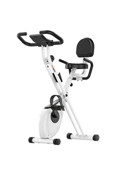GO4FIT Bicicleta fitness magnetica, GF300, verticala, pliabila, volanta 1.6 kg