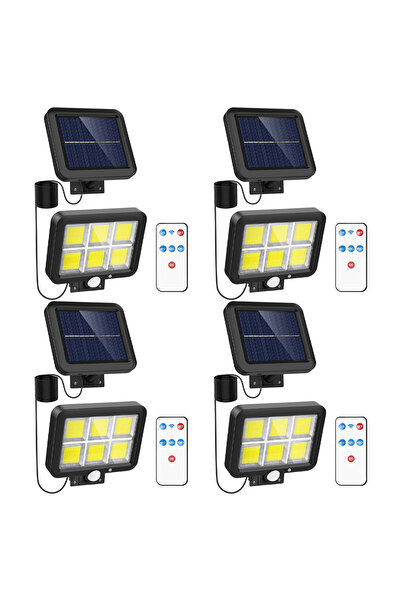 LEDIGANT Set de 4 lămpi solare cu telecomandă și senzor de mișcare