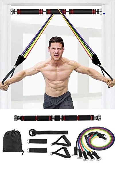 VAYNE Çantalı 16 Parça Direnç Pilates Güç Lastiği Seti Ve 60-100 Cm Süngerli ...