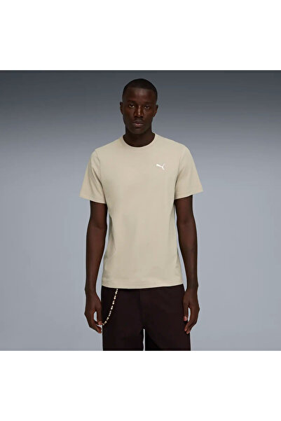 Puma WARDROBE ESS Tee Μπεζ Ανδρικό T-Shirt