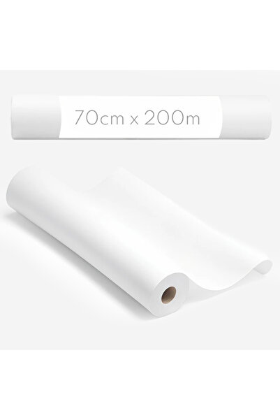 Menteşoglu Kağıtçılık Beyaz Pelür (Rulo) Ambalaj Kağıdı (70cm x 200 metre)