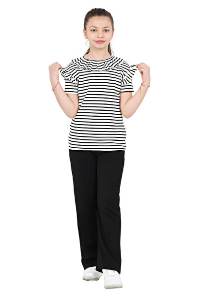 MODANINO Set pentru fete cu guler și volane la umeri, 4-8 ani 12577