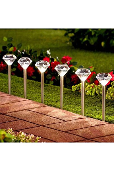jumi Solar LED lamp 1.2V, outdoor, Jumi, Diamond model, made of stainless steel