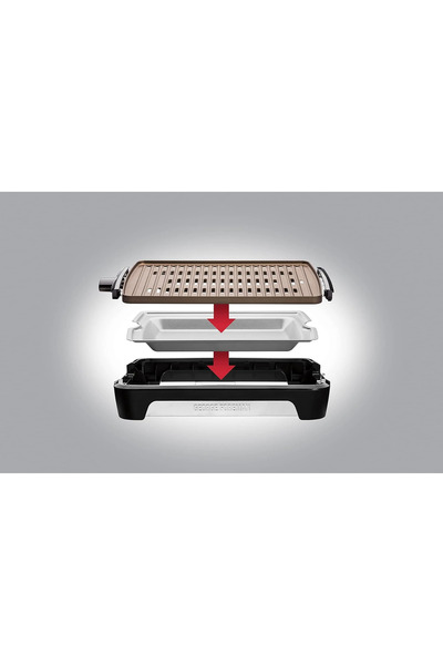 George Foreman 25850-56 Smokeless BBQ Grill Büyük Boy Dumansız Izgara