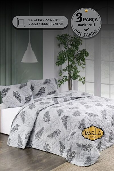 MARLA HOME Σετ Πικέ Διπλό |   Μέγεθος Μπατάλ |   220x230 εκ. |   Κάλυμμα κρεβ...
