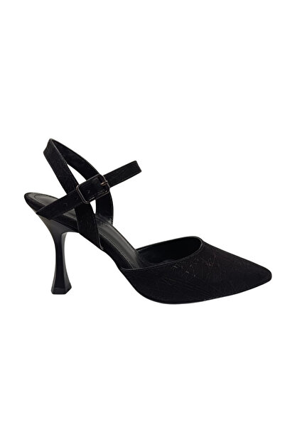 iskarpino Γυναικεία παπούτσια με τακούνι Kadeh Topuk σε μαύρο χρώμα