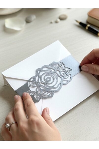 Armada Σετ 24 Ασημένιων Ζωνών Πρόσκλησης (Ζώνη Φακέλου) - Διακοσμητική Ταινία...