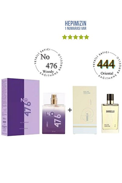 Bargello No: 476 + 444 Unisex / Kadın Parfüm Edp 50 ml Woody / Oriental - Mnm...