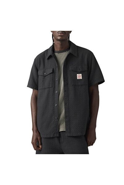 Levis Ανδρικό μαύρο πουκάμισο εργασίας σε χαλαρή γραμμή S