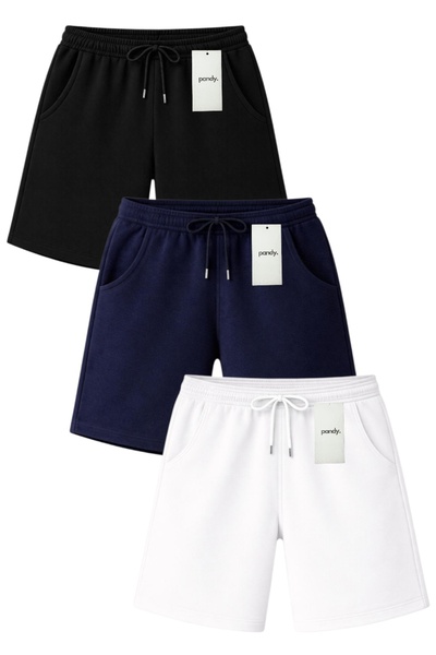 pandy 3-Pack Full-Fit Unisex Basic Shorts