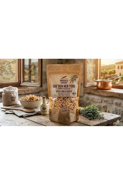 EgedenHerYere Siyez Unlu Ev Yapımı Kesme Erişte 400 gr