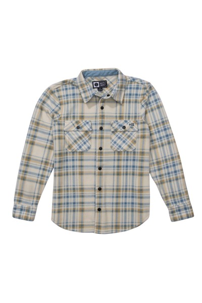 Salty Crew SWELLTER ΠΟΛΑΡ ΦΑΝΕΛΕΝΙΟ ΠΟΥΚΑΜΙΣΟ ΜΠΡΟΝΖΕ XL