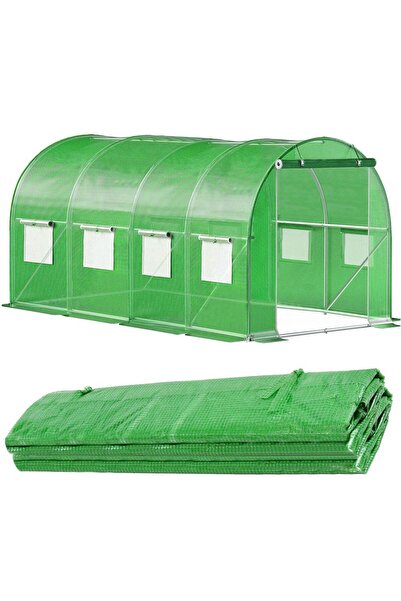 Stef's Cat Оранжерийно фолио 450x200x200 см, 140 г/м², Подсилено с мрежа, UV4...