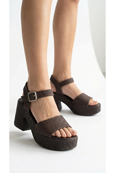 Limeo High Yandan Με αγκράφα Single Strip Open Front Straw Summer Women's Wed...