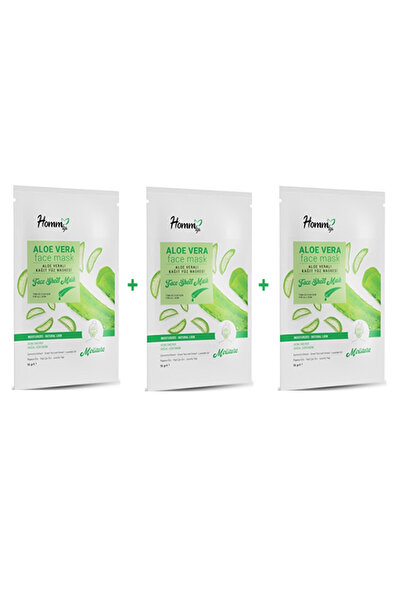 Homm Bitkisel Homm Life Aloe Vera Kağıt Yüz Maskesi 3 Adet Baristrend