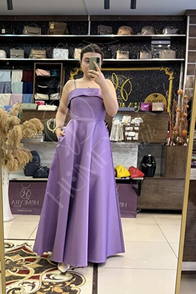 HUMEYRA Flared Skirt Evening Dress