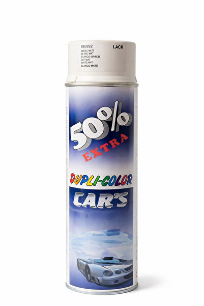 Dupli-Color CAR's Ματ Λευκό Σπρέι Βαφής Αυτοκινήτου 600 ml, Επαγγελματικό Σπρ...