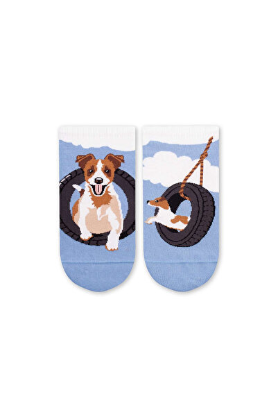 Pirin Hill Arty Socks κοντές βαμβακερές κάλτσες με Τζακ Ράσελ