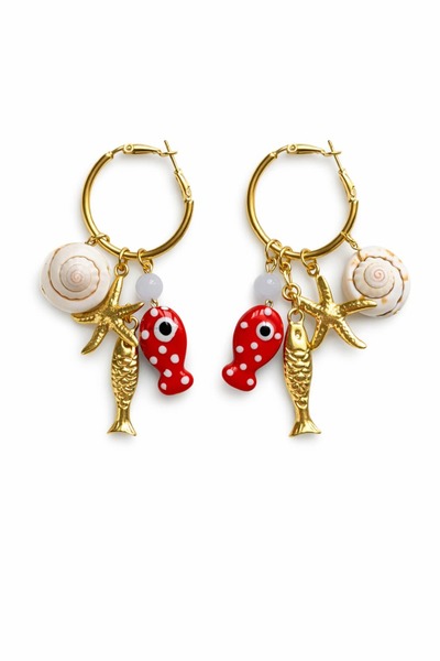 CHARMLUCKY BALIK CHARM HALKA KÜPE
