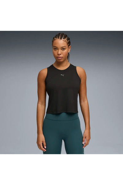 Puma W CLOUDSPUN SLEEVELESS TANK Siyah Kadın Antrenman Atleti